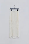SWAYING/KNIT Japanese paper furry maxi skirt SW22SSB22 white